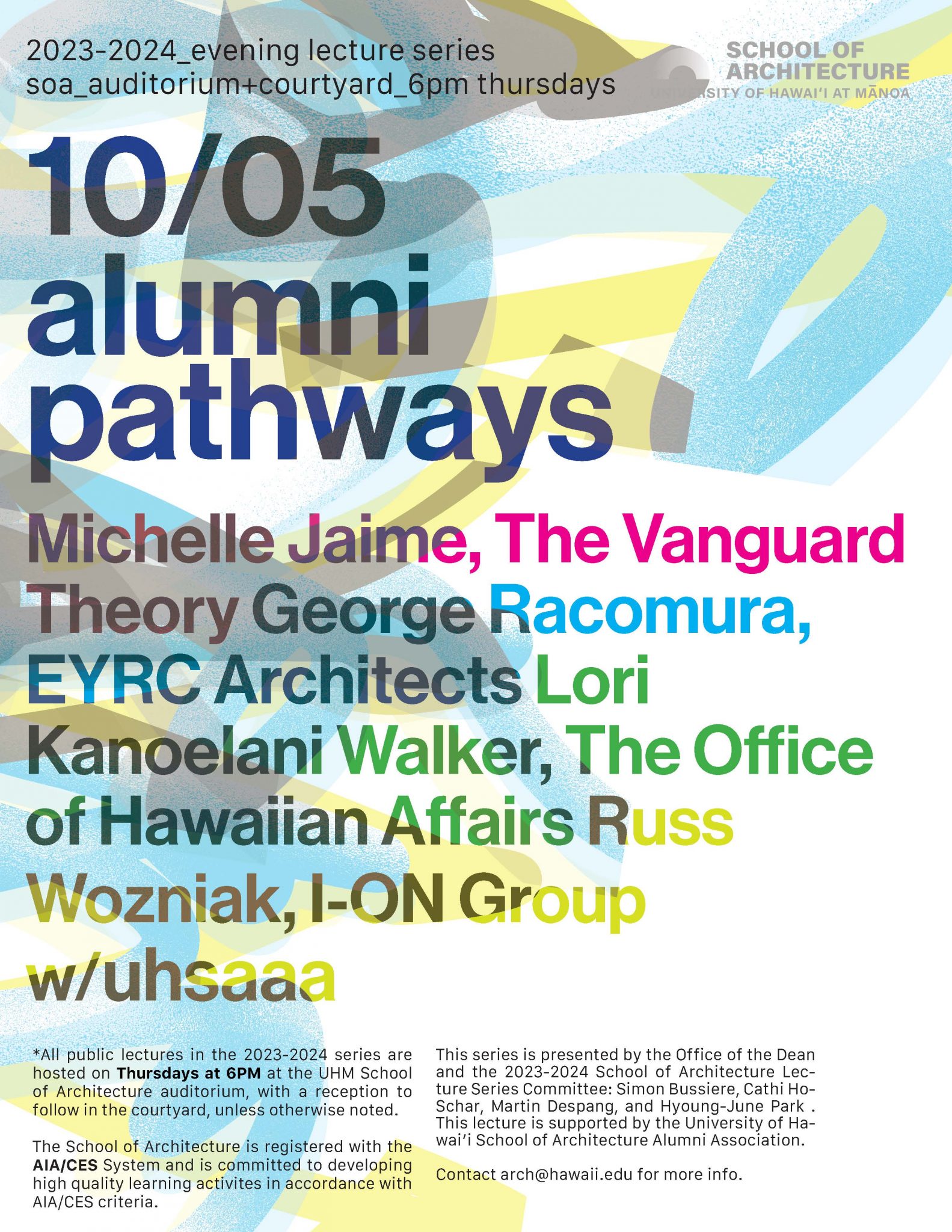 Alumni Pathways<br> <br>At UHM School of Architecture Auditorium <br>10/05 6pm